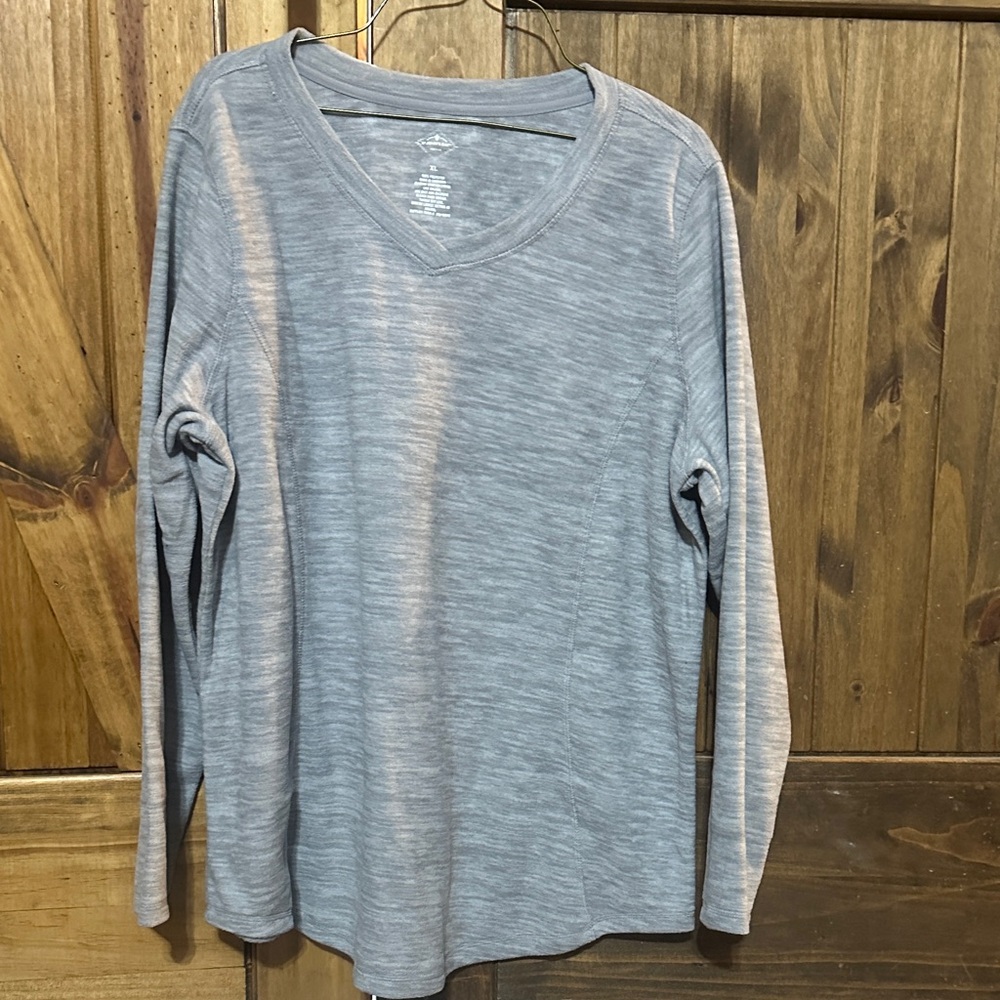 St. John's Bay Gray V-Neck Sweater
